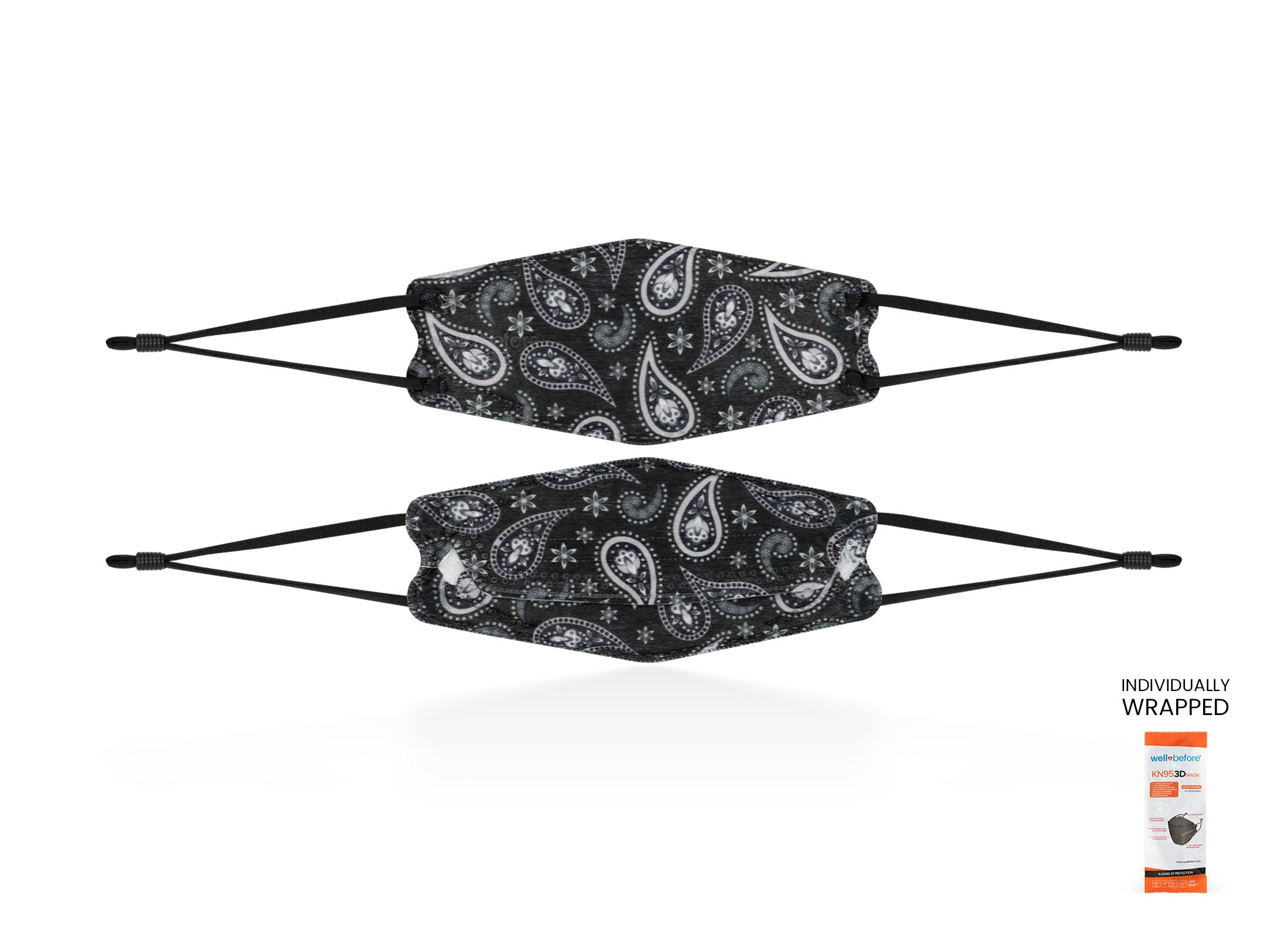 Kids KN95 Mask | Individually Wrapped, Elastic Ear Loops - Bag of 10