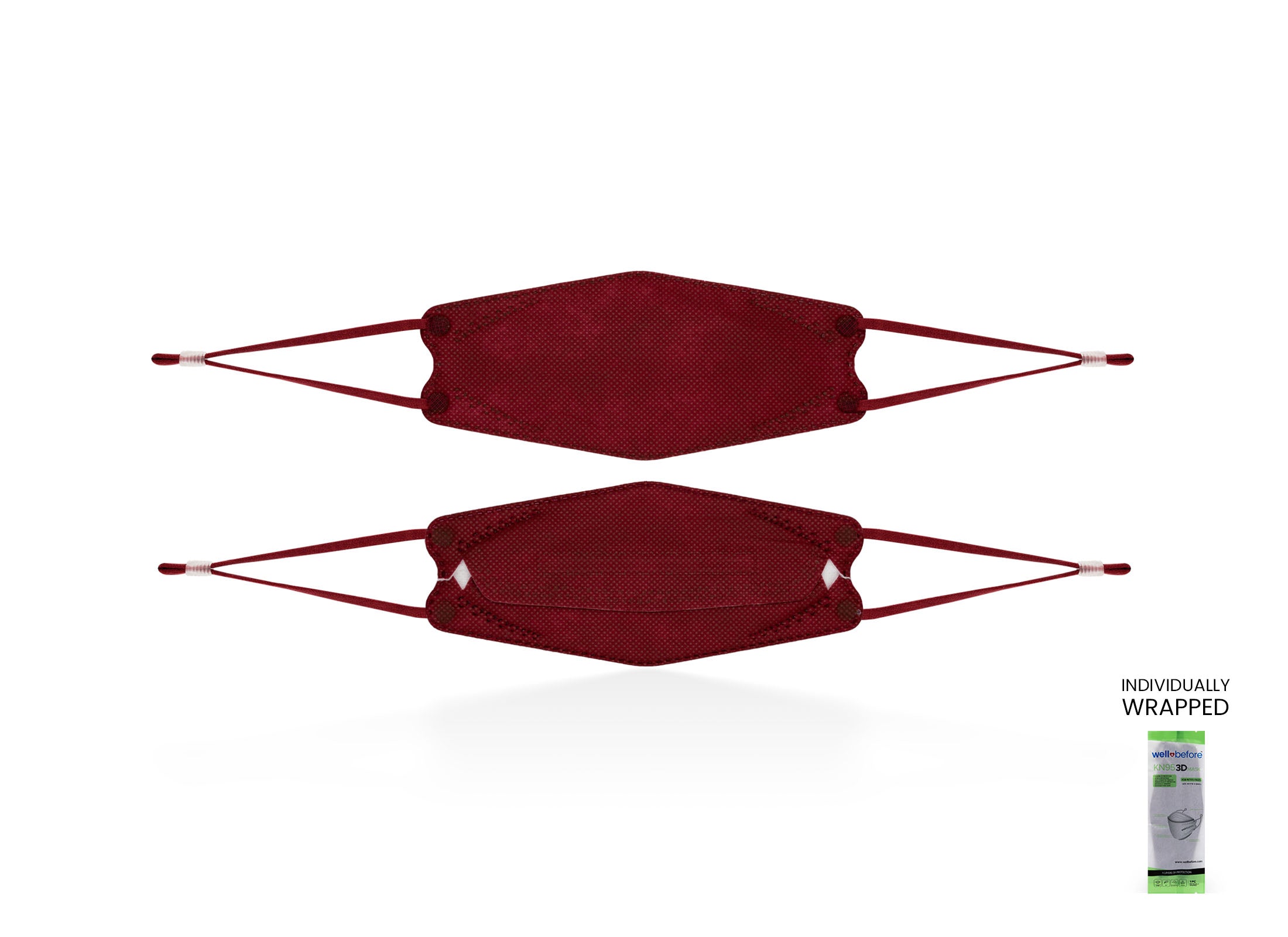 Kids KN95 Mask | Individually Wrapped, Elastic Ear Loops - Bag of 10