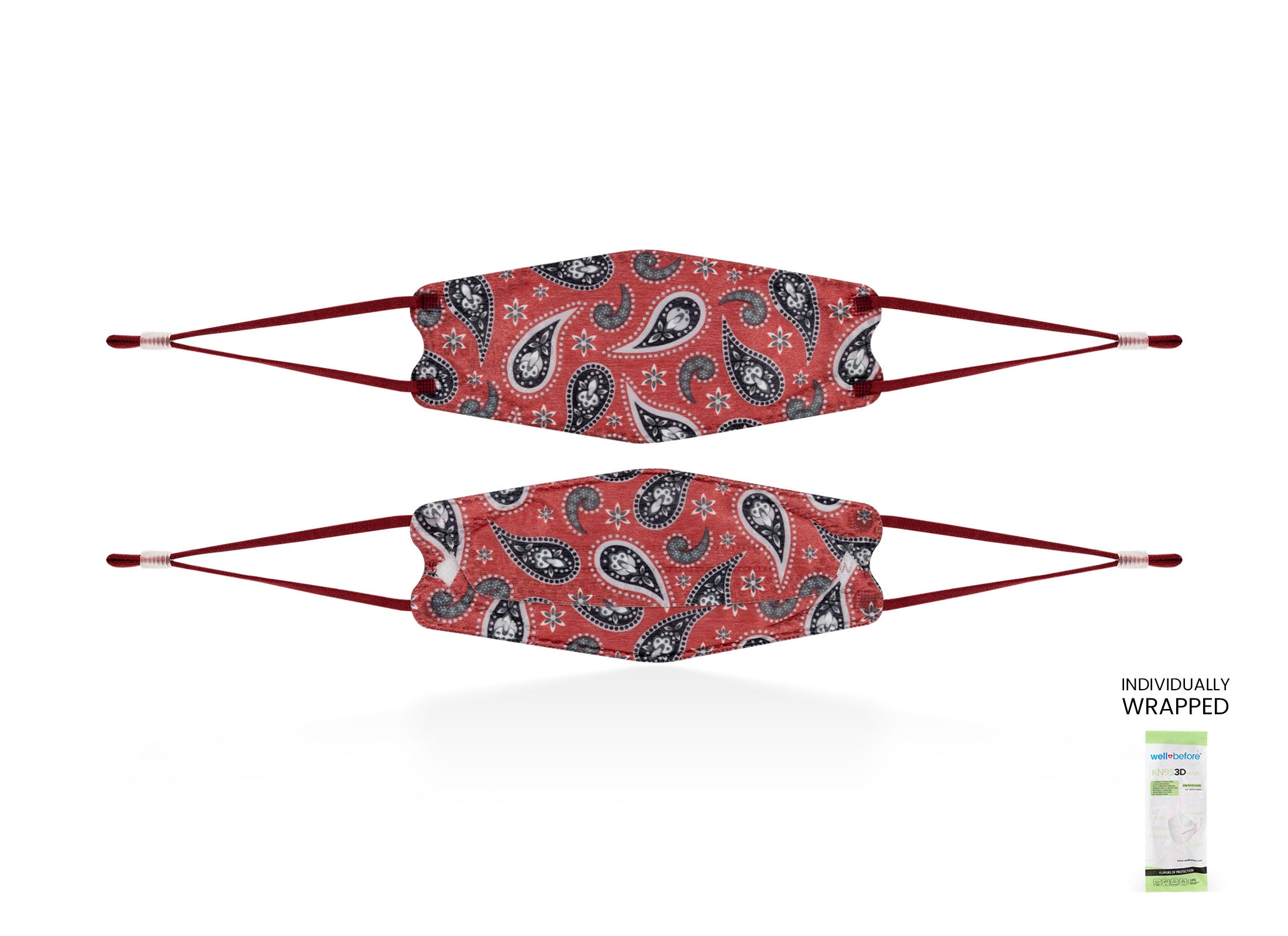 Kids KN95 Mask | Individually Wrapped, Elastic Ear Loops - Bag of 10