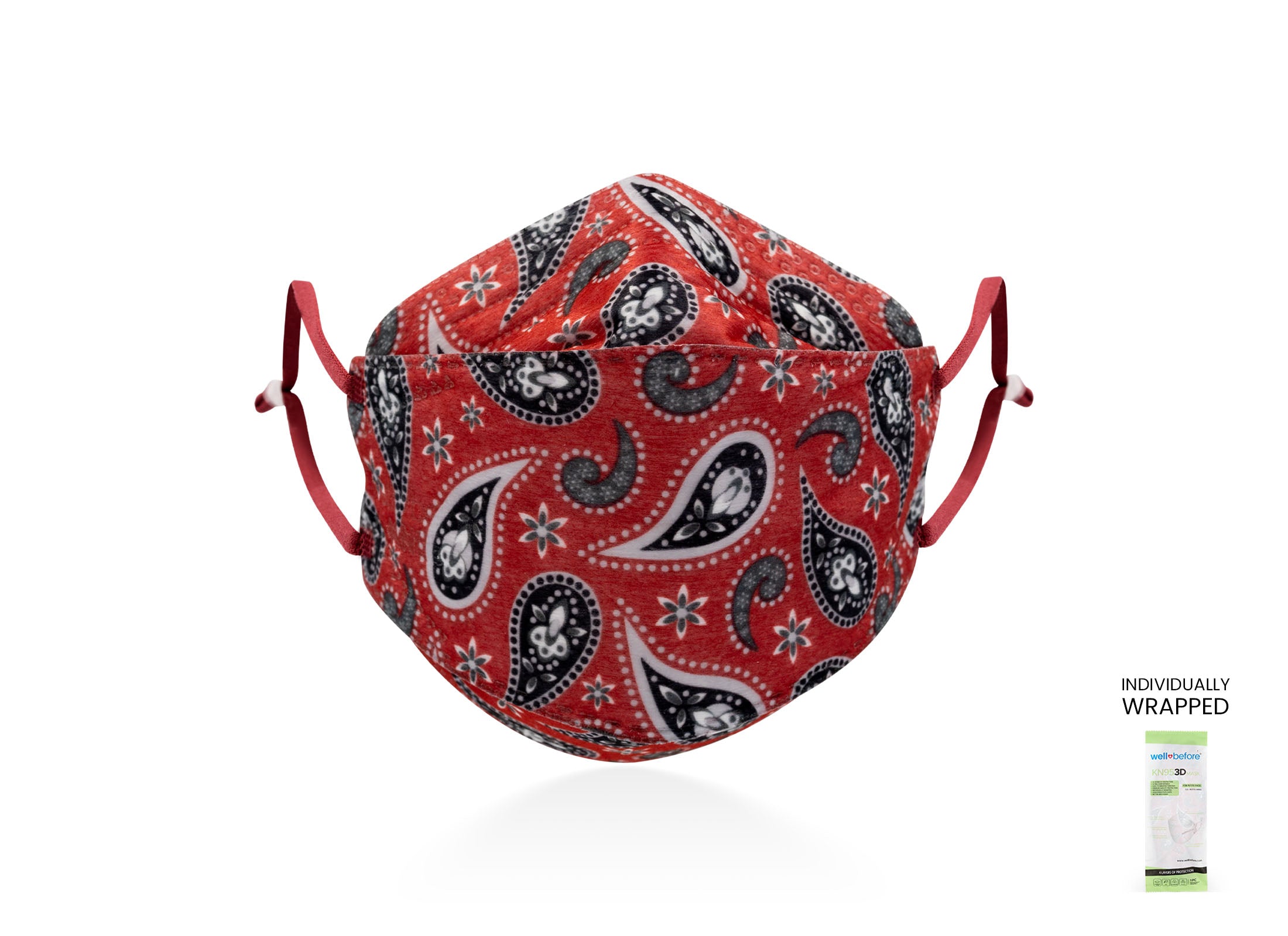 Kids KN95 Mask | Individually Wrapped, Elastic Ear Loops - Bag of 10