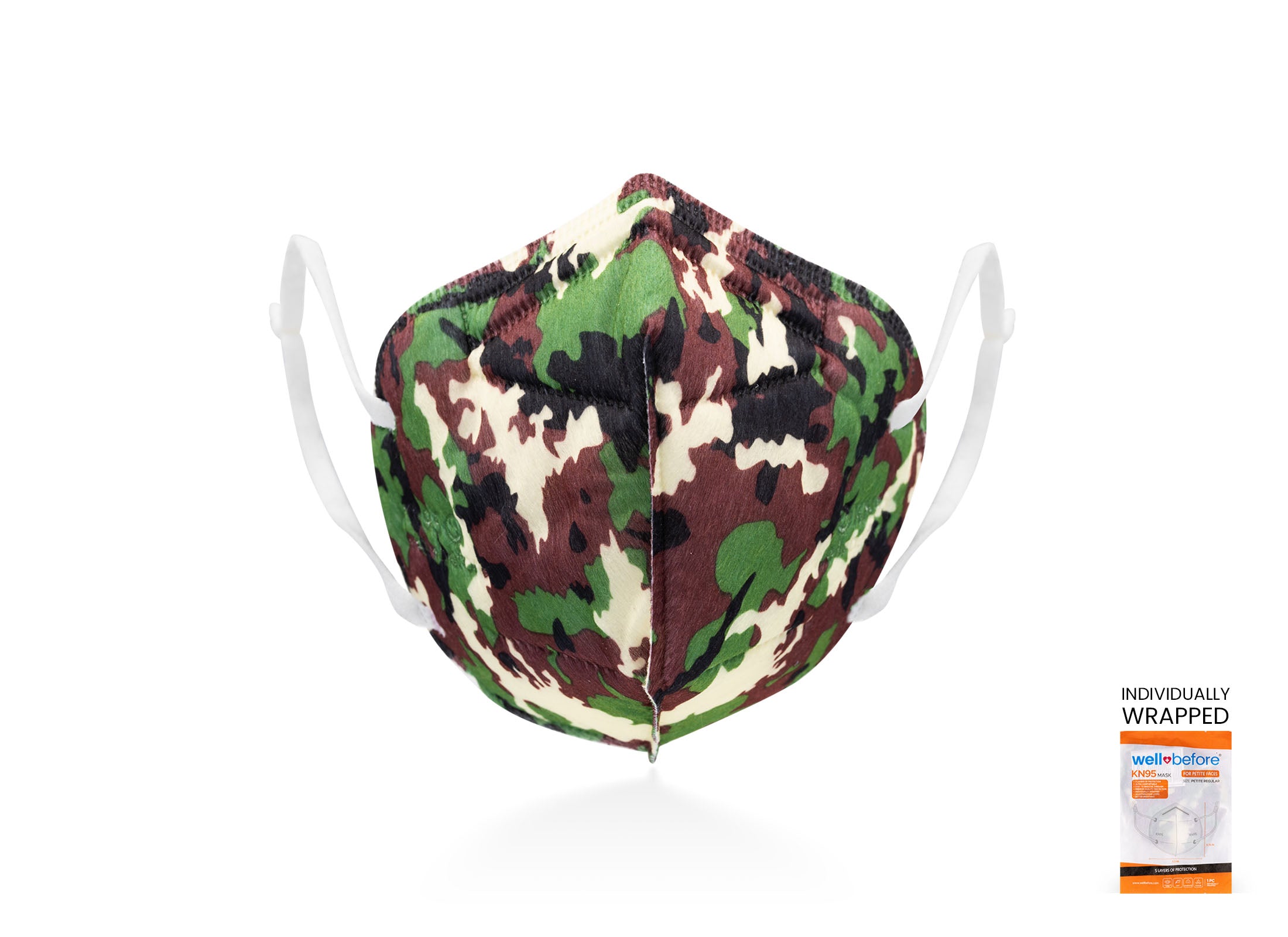 Kids KN95 Mask | Individually Wrapped, Elastic Ear Loops - Bag of 10