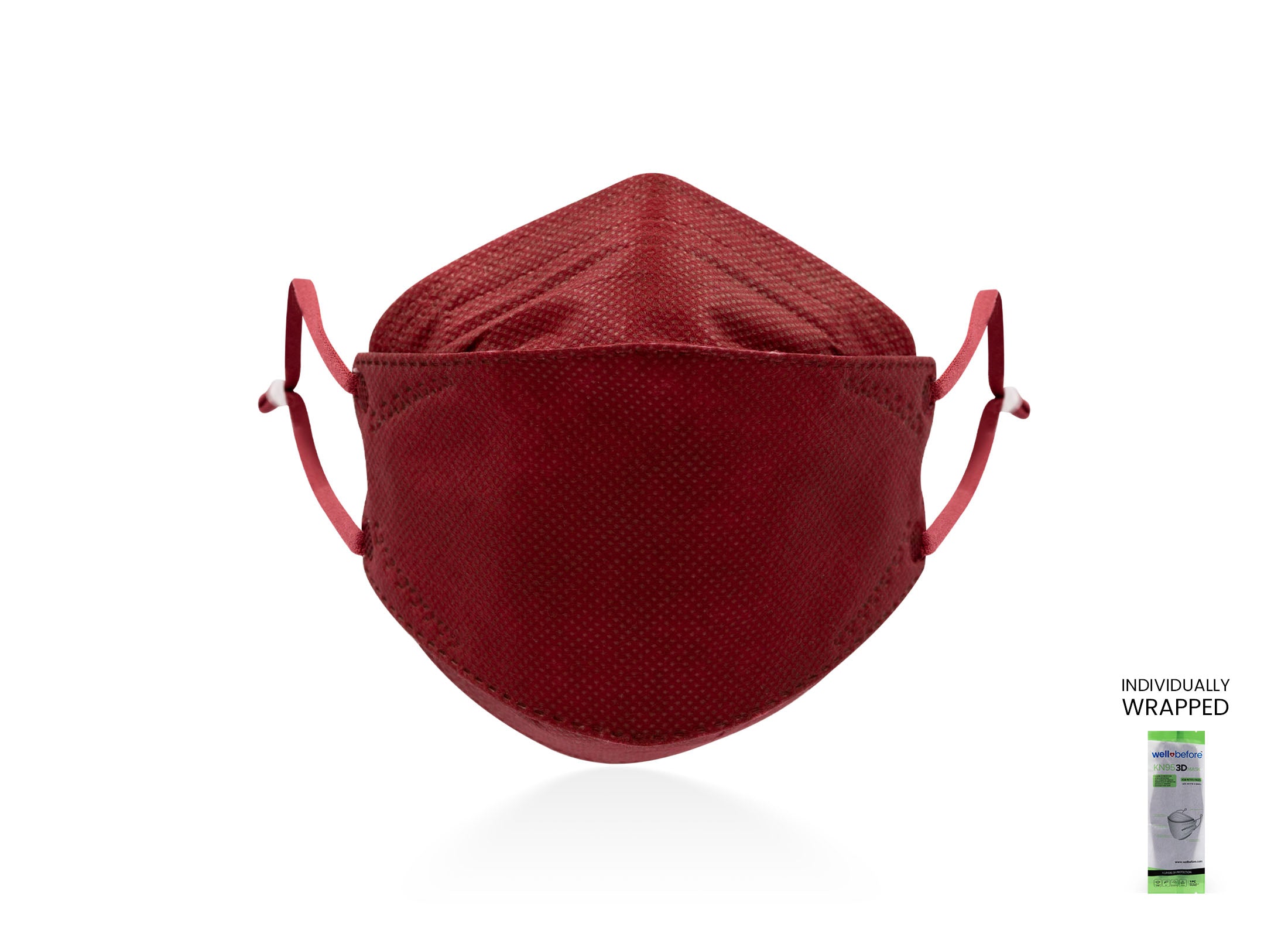 Kids KN95 Mask | Individually Wrapped, Elastic Ear Loops - Bag of 10