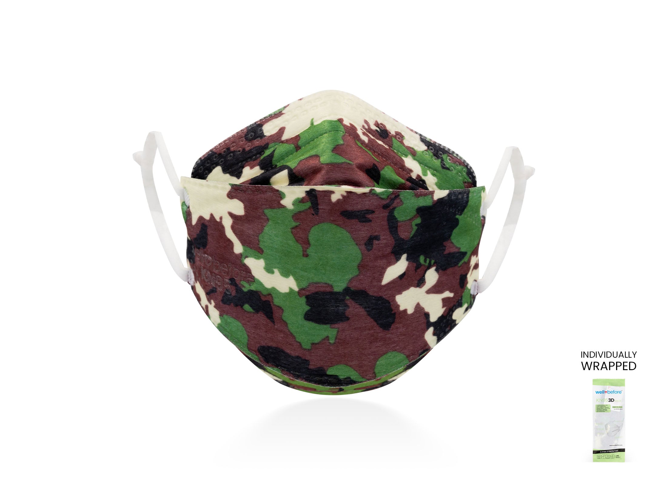 Kids KN95 Mask | Individually Wrapped, Elastic Ear Loops - Bag of 10