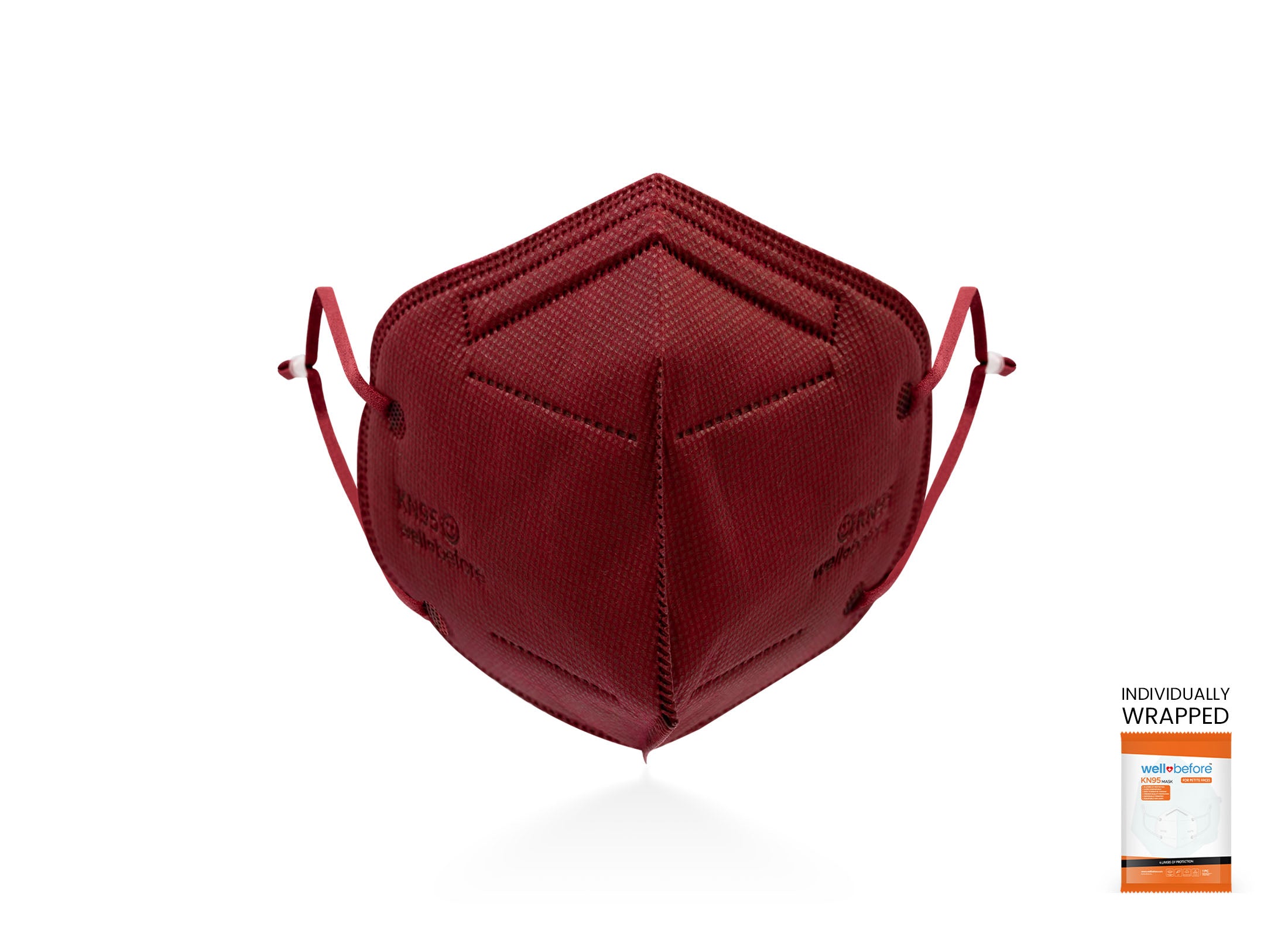 Kids KN95 Mask | Individually Wrapped, Elastic Ear Loops - Bag of 10