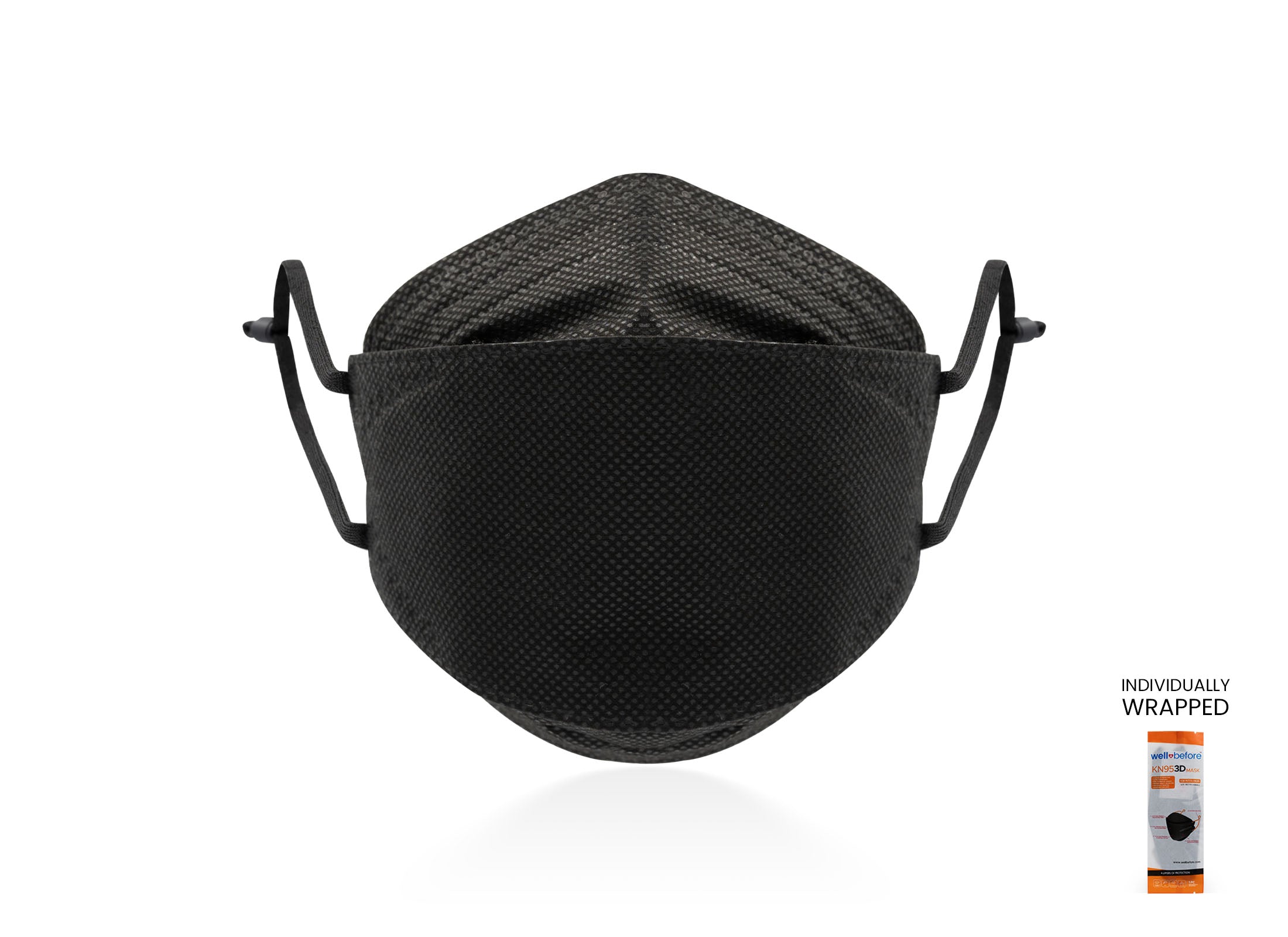 Kids KN95 Mask | Individually Wrapped, Elastic Ear Loops - Bag of 10