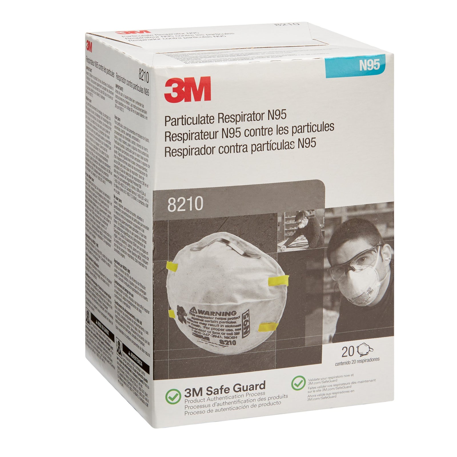 3M 8210 N95 Particulate Respirator Mask