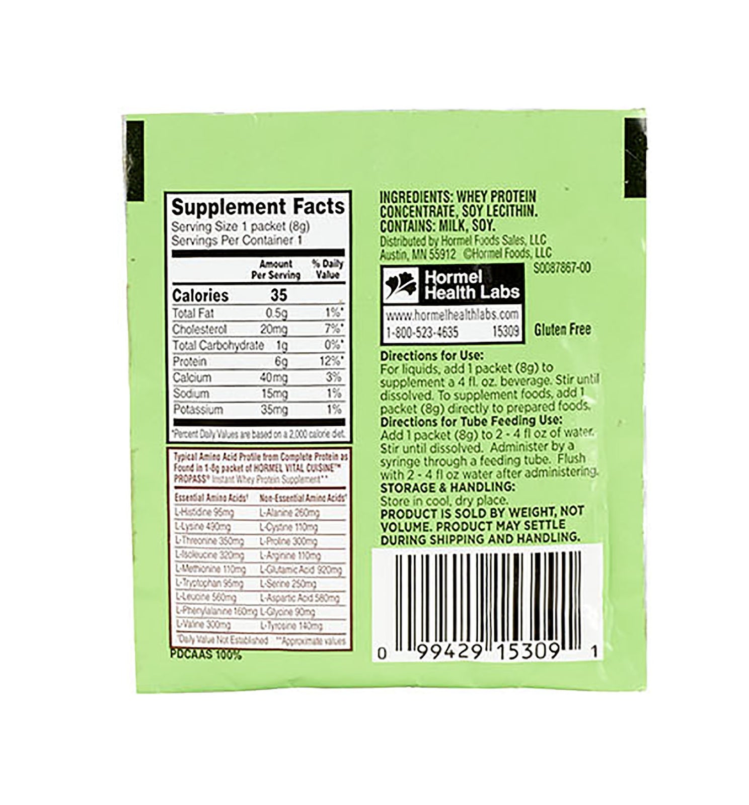 Vital Cuisine® ProPass® Whey Protein Oral Protein Supplement, 200 Packets per Box