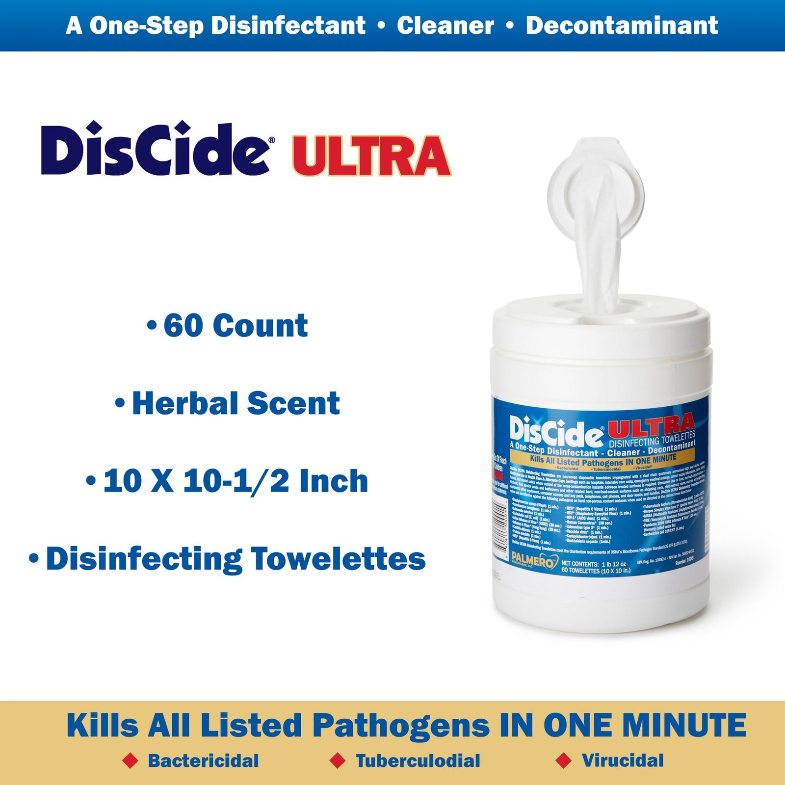 DisCide Ultra Disinfecting Towelettes