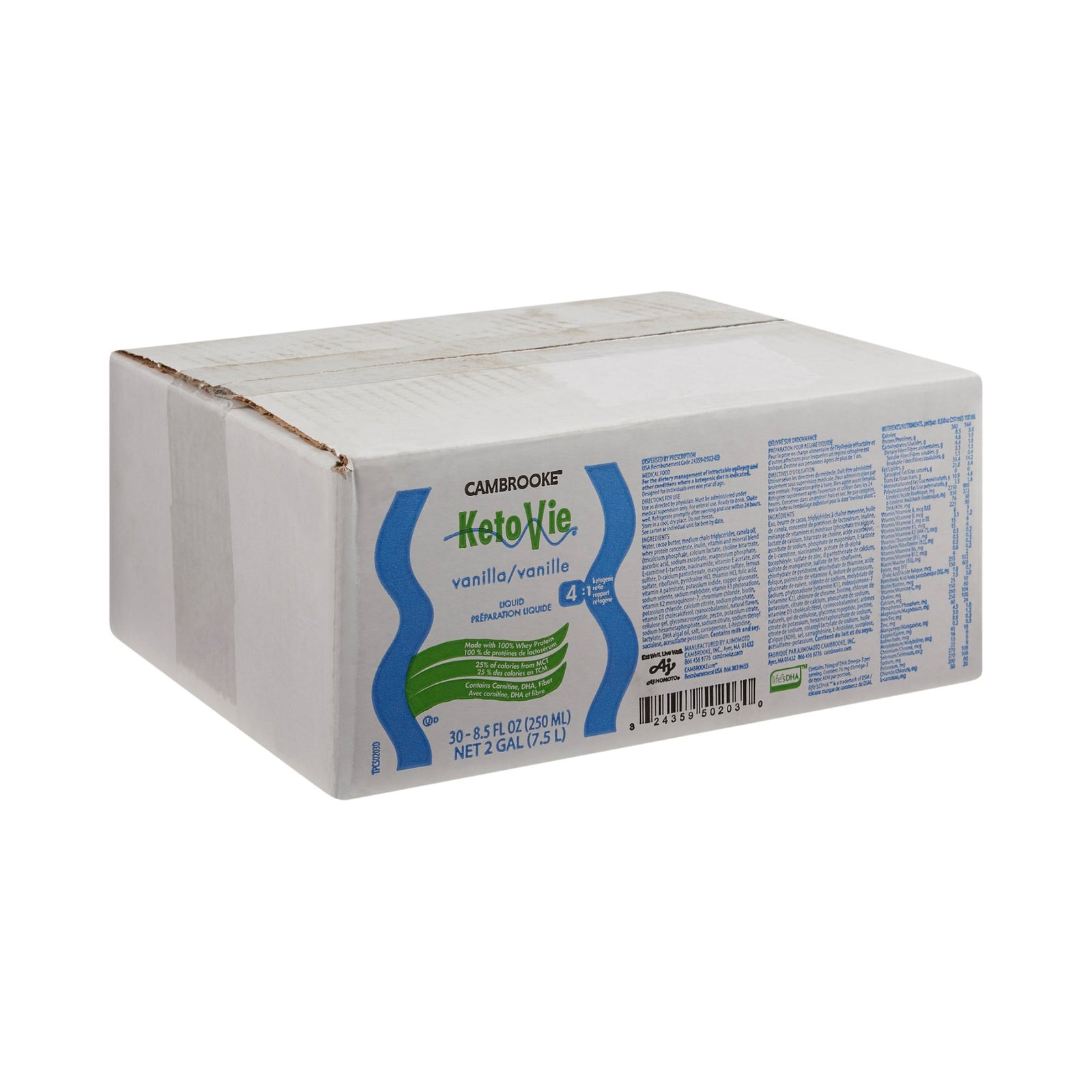 KetoVie™ 4:1 Original Flavor Ketogenic Oral Supplement, 8.5 oz. Carton