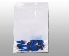 Reclosable Bag 3 X 5 Inch Ldpe Amber Zipper / Seal Top Closure
