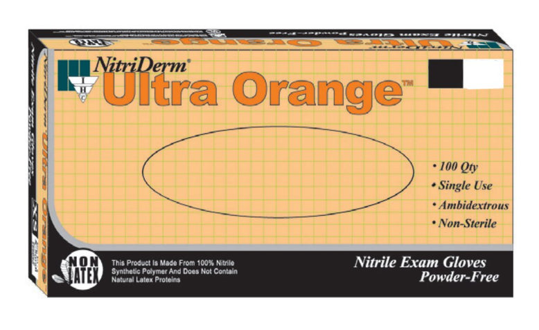 NitriDerm Ultra Orange Exam Glove