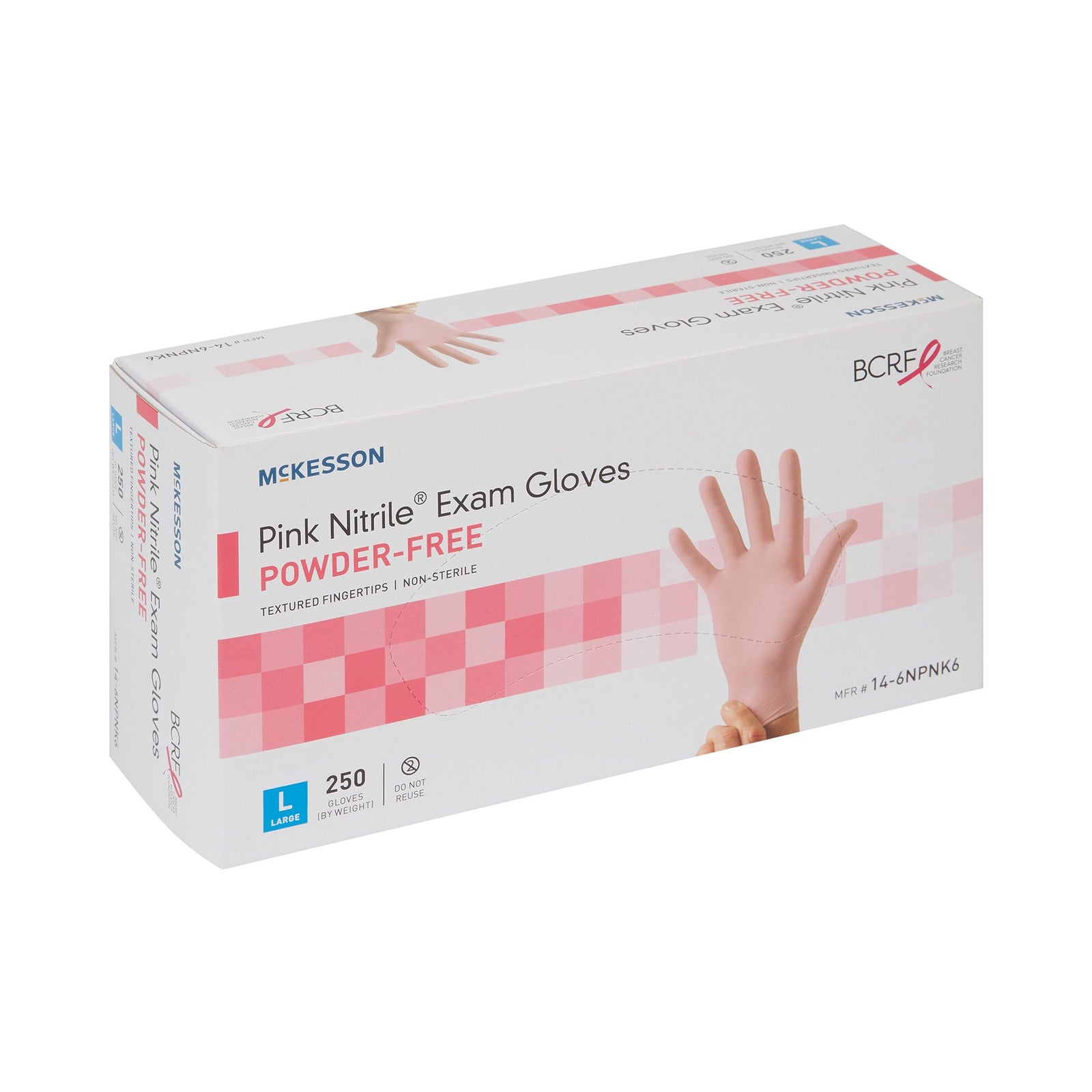 McKesson Pink Nitrile Nitrile Exam Glove