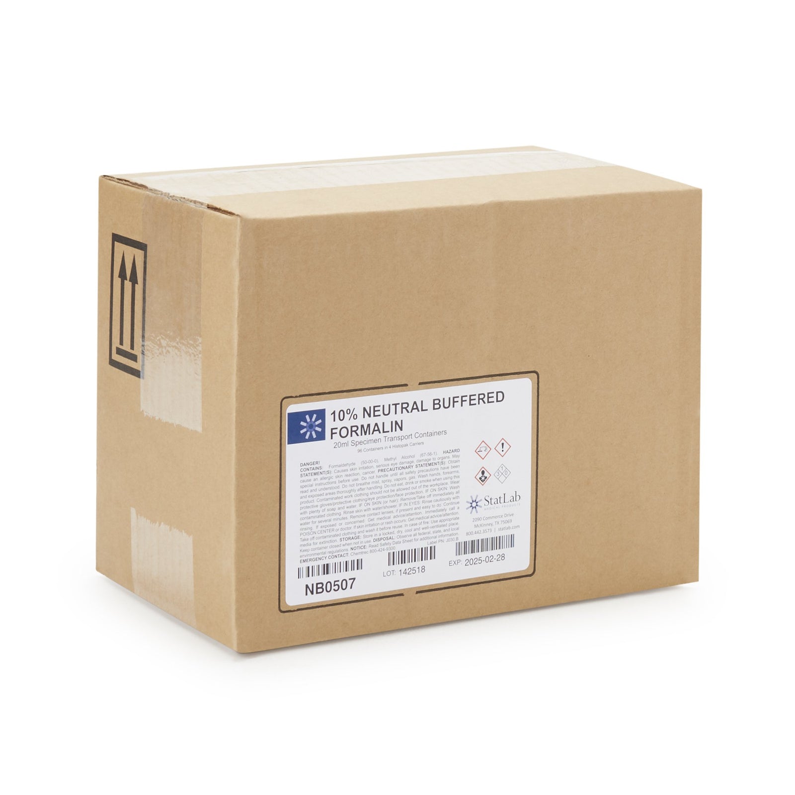 StatClick Prefilled Formalin Container