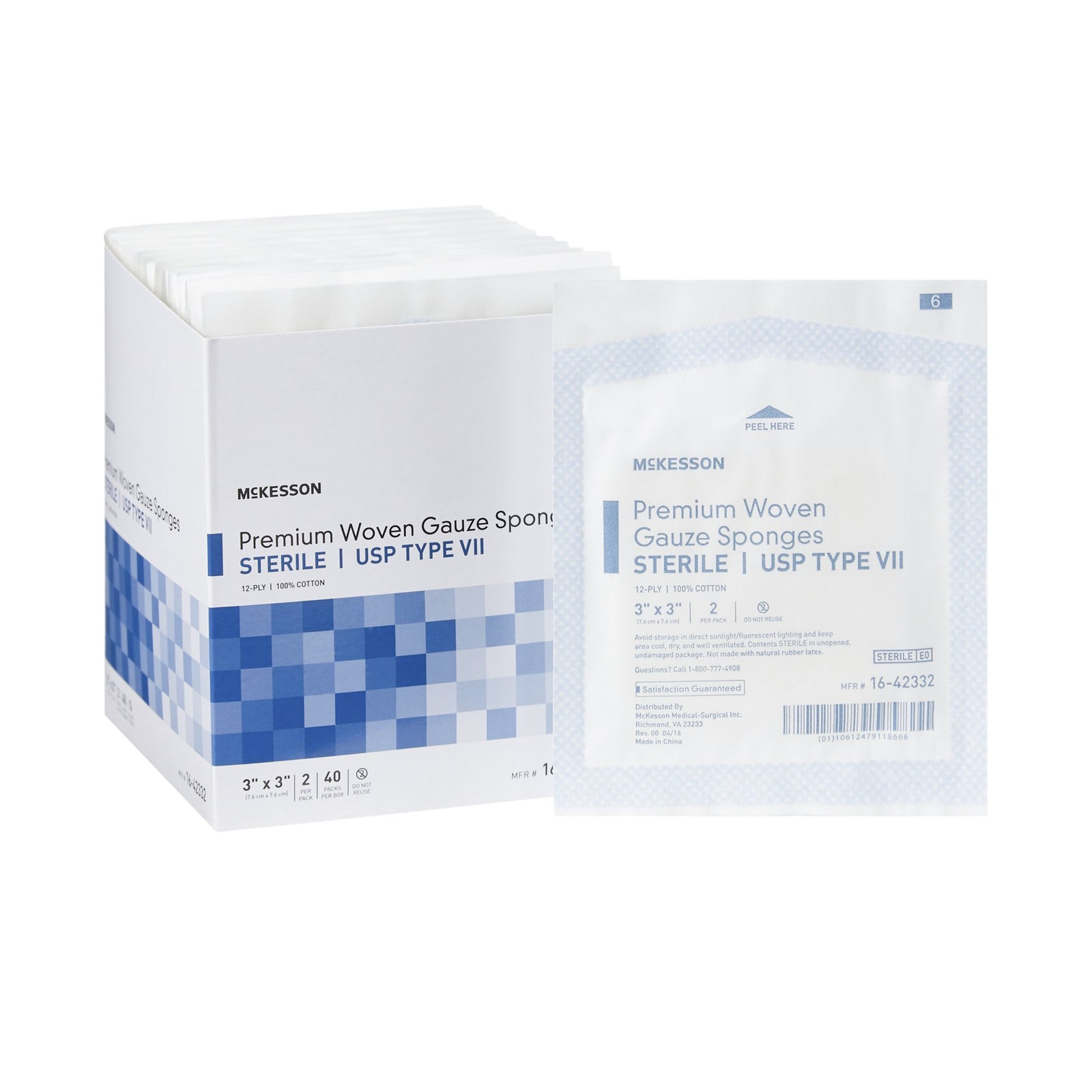 McKesson NonSterile USP Type VII Gauze Sponge