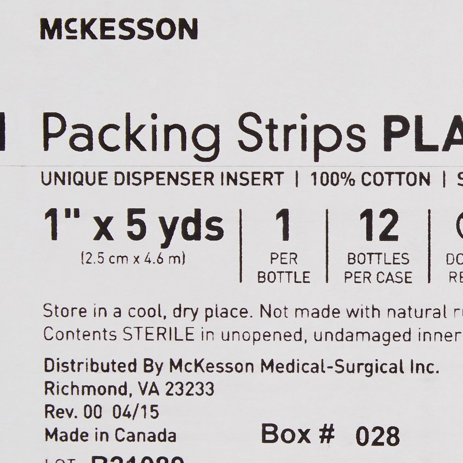 McKesson Wound Packing Strip