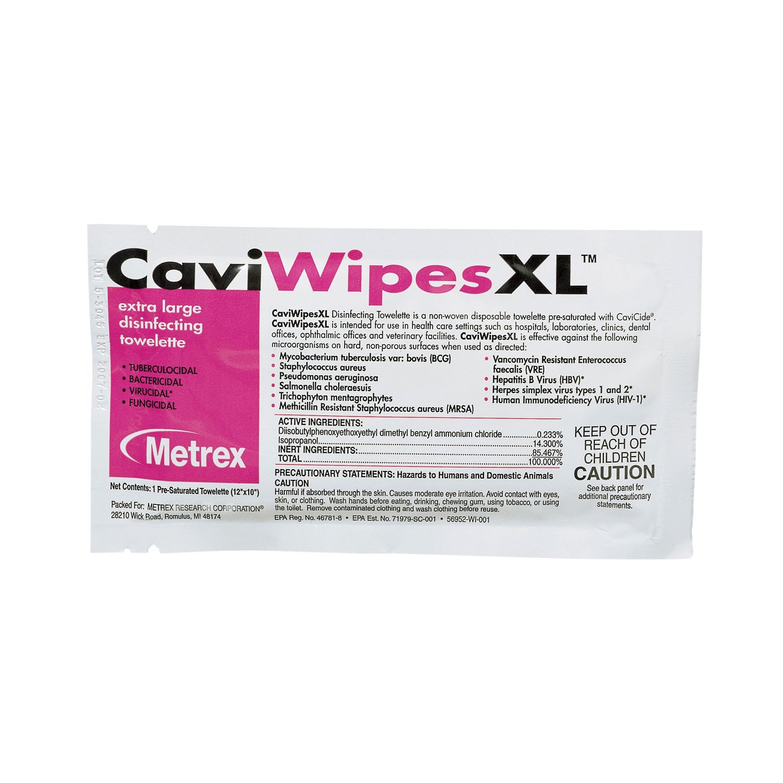 Metrex CaviWipes Disinfecting Towelettes