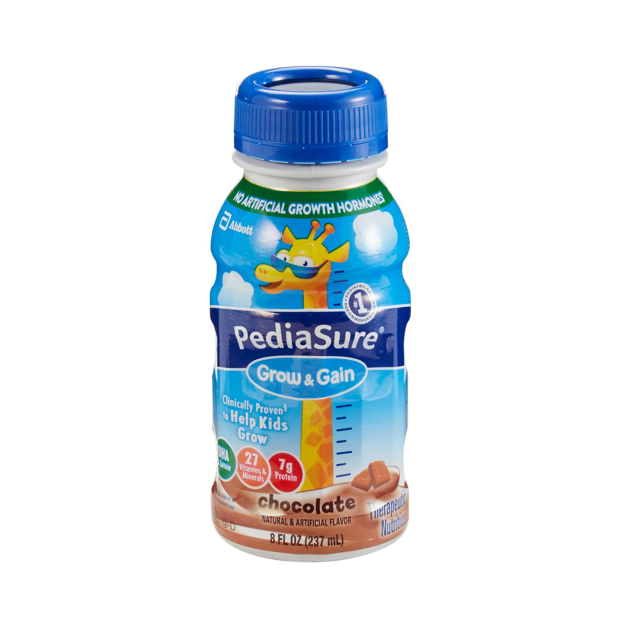PediaSure® Milk Chocolate Pediatric Oral Supplement / Tube Feeding Formula,  8 oz. Bottle