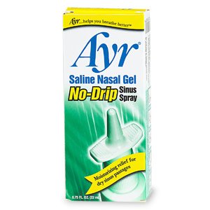 Ayr Saline Nasal Gel No-Drip Sinus Spray Nasal Moisturizer