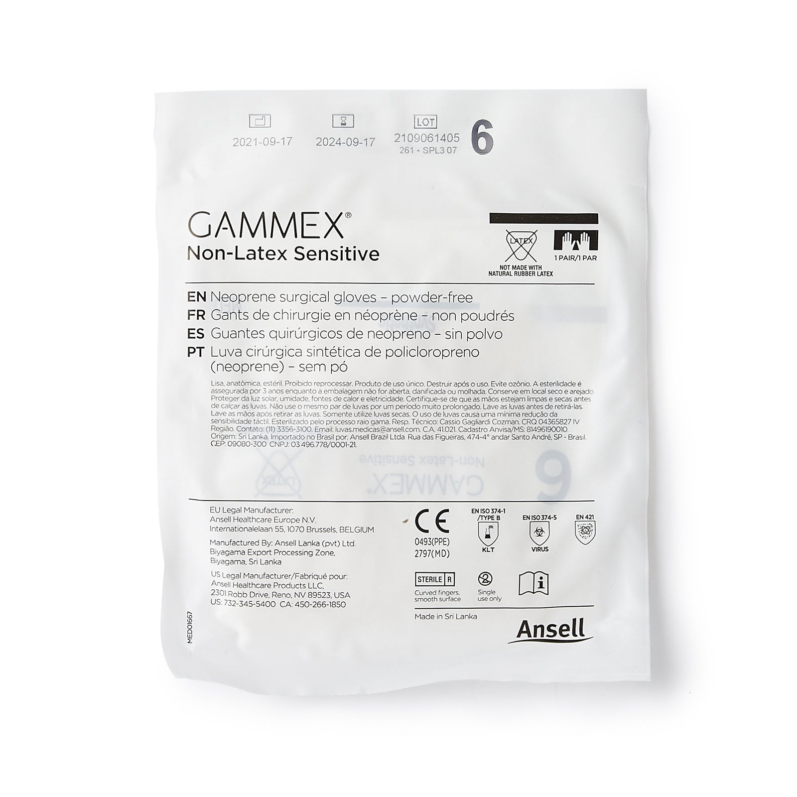 GAMMEX Non-Latex Sensitive Surgical Glove
