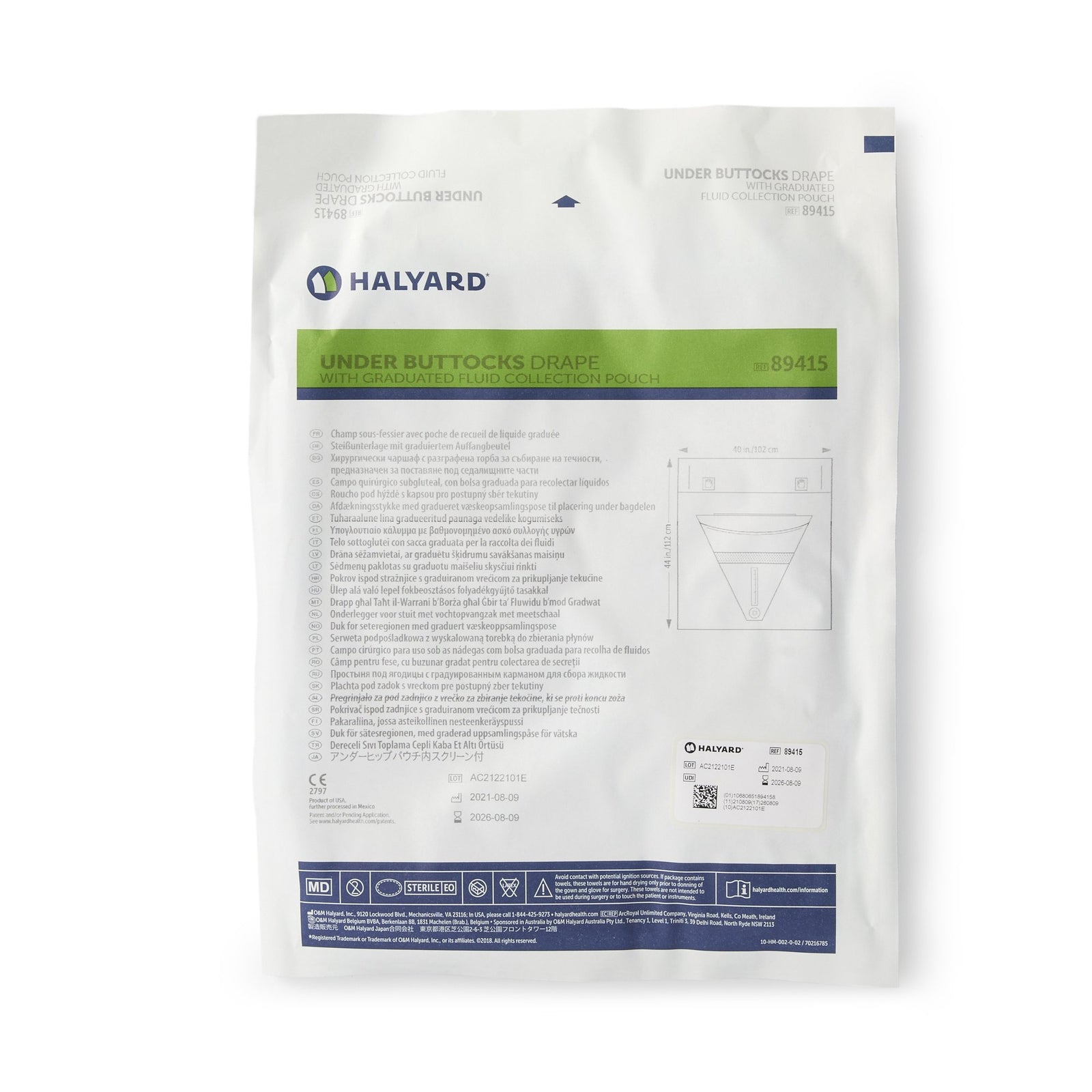 Obstetrics / Gynecology Drape Under Buttocks Drape 40 W X 44 L Inch Sterile