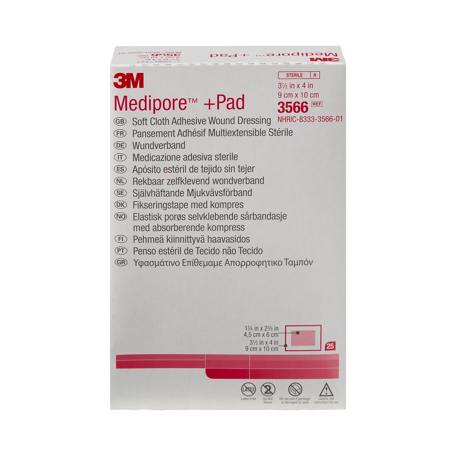 3M Medipore Pad Soft Cloth Adhesive Wound Dressing