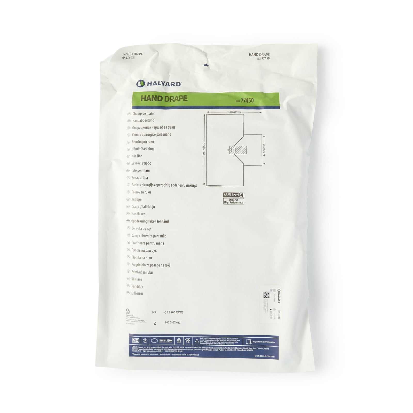 Orthopedic Drape Beach Chair Shoulder Drape 100 W X 172 L Inch Sterile