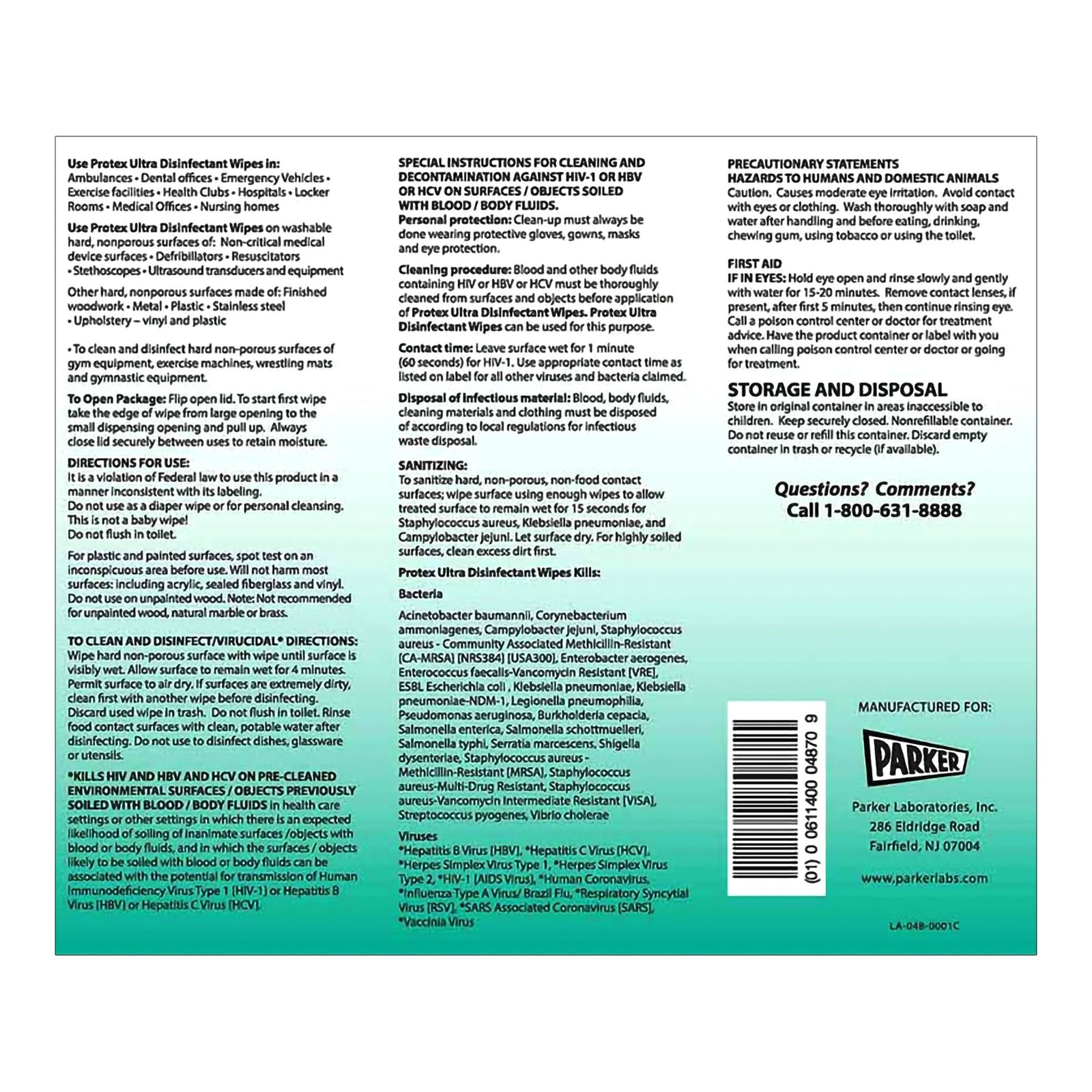 Protex Ultra Disinfectant Wipes