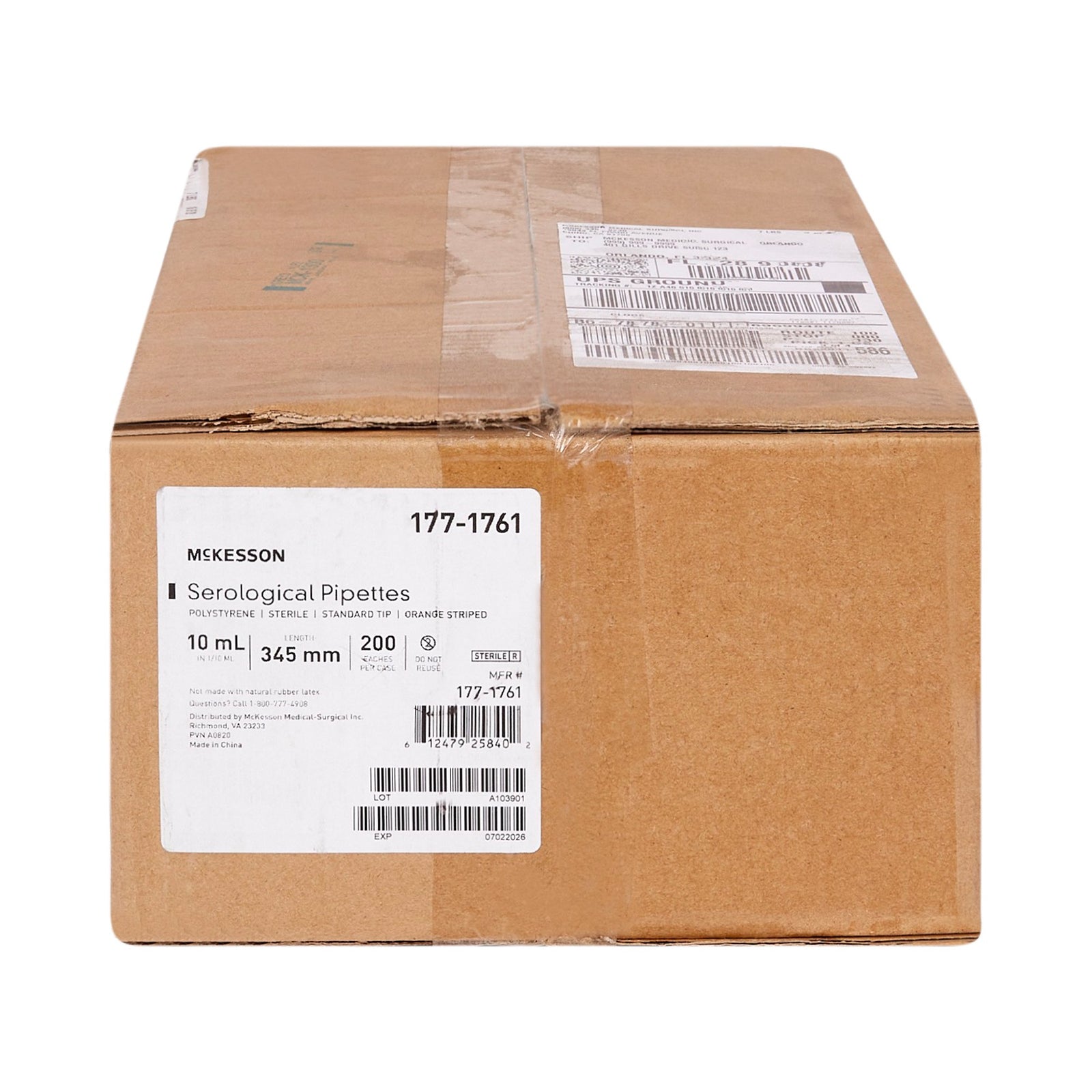 McKesson Serological Pipettes: 5/10/50 mL, 0.1/0.5 mL, Sterile, -2.5/+9 mL Graduations