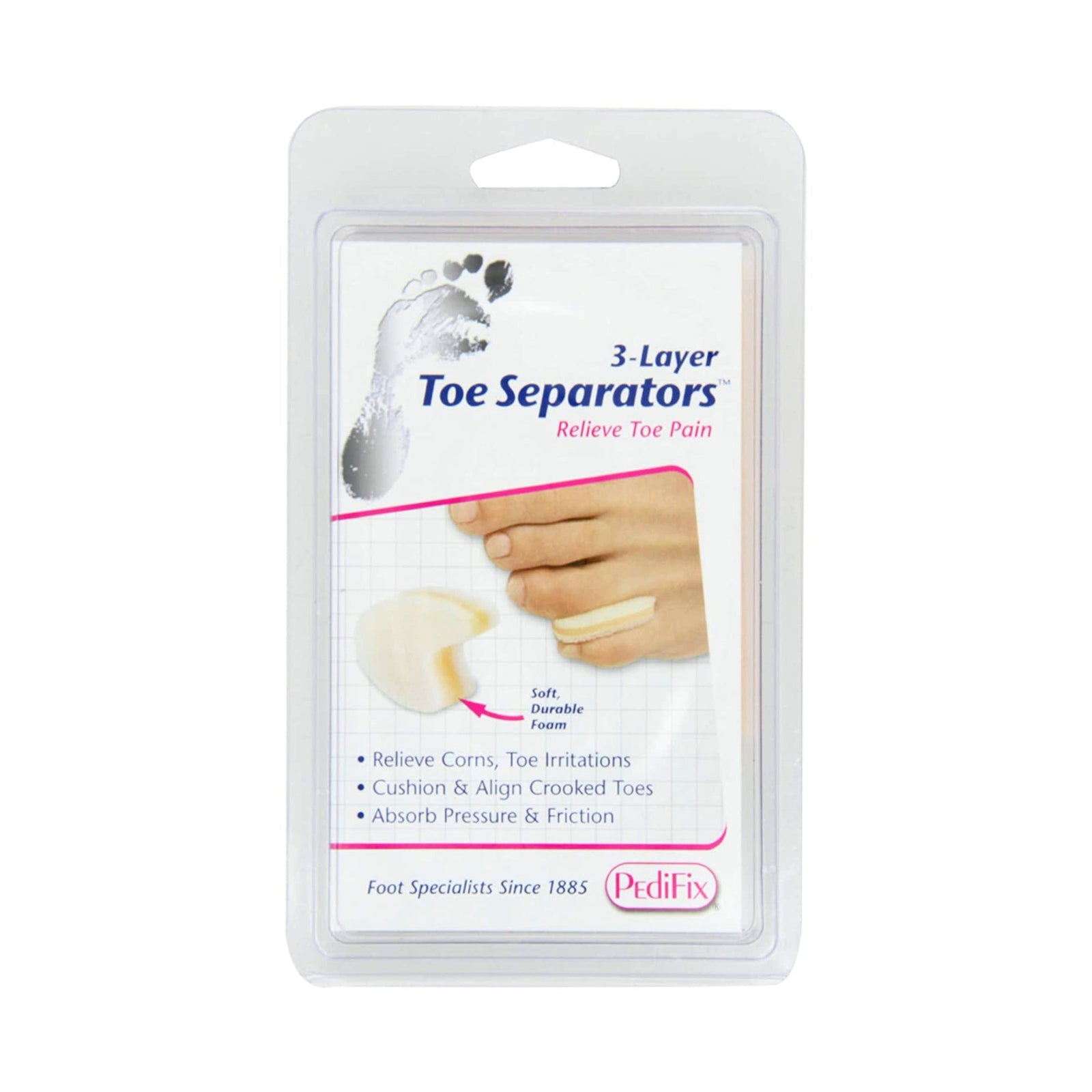 PediFix 3-Layer Toe Separators™ Toe Spacer, Large
