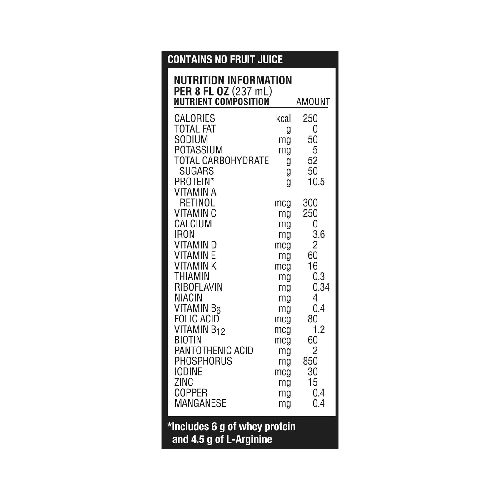 Arginaid Extra® Orange Arginine Supplement, 8 oz. Tetra Brik, 24 per Case