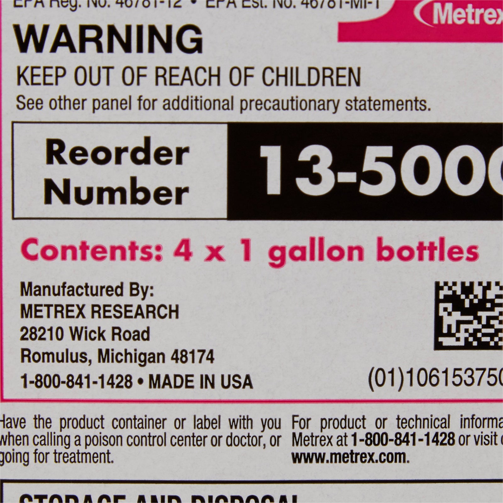 Metrex CaviCide1 Surface Disinfectant Decontaminant Cleaner