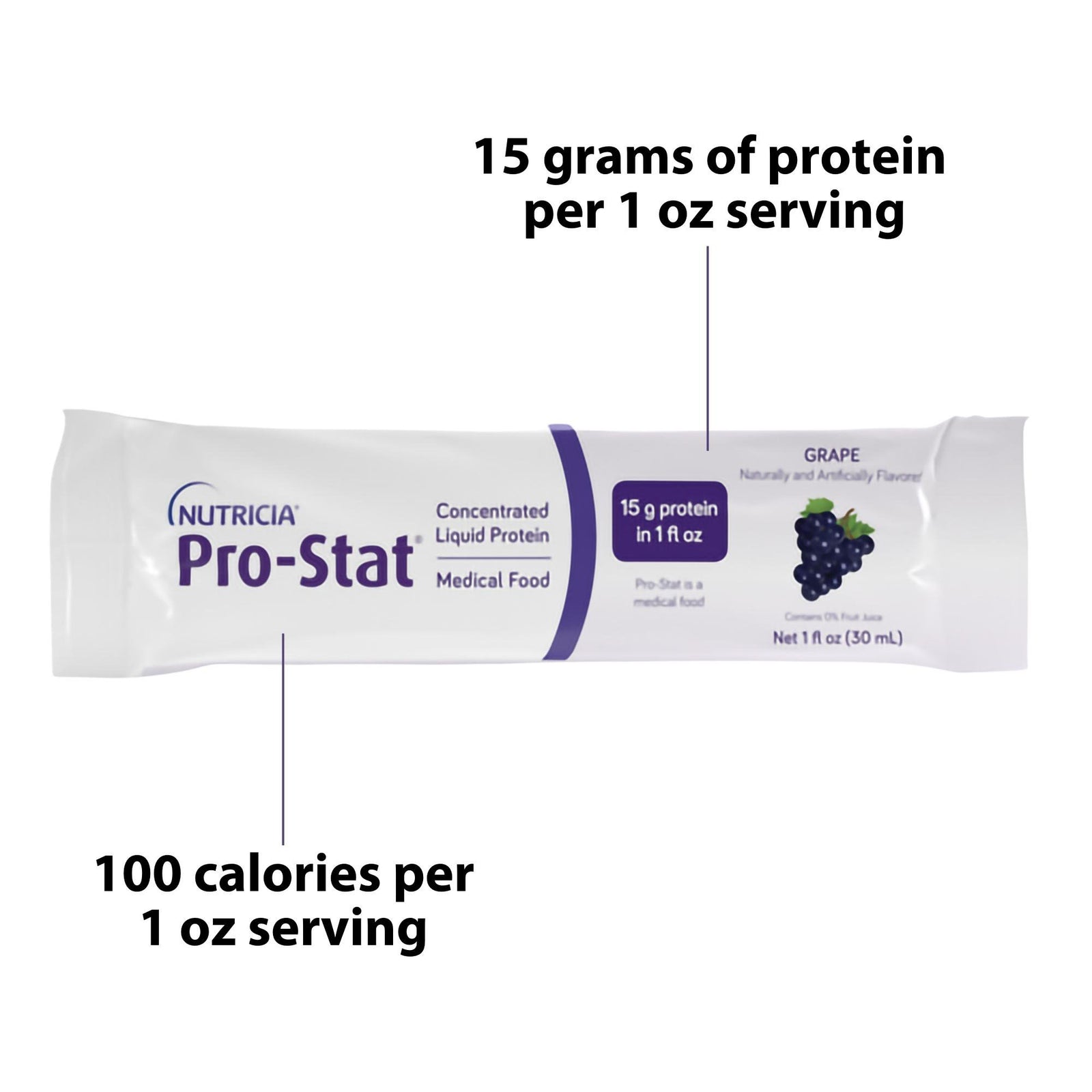 Pro-Stat® Sugar-Free Grape Protein Supplement, 1 oz. Individual Packet