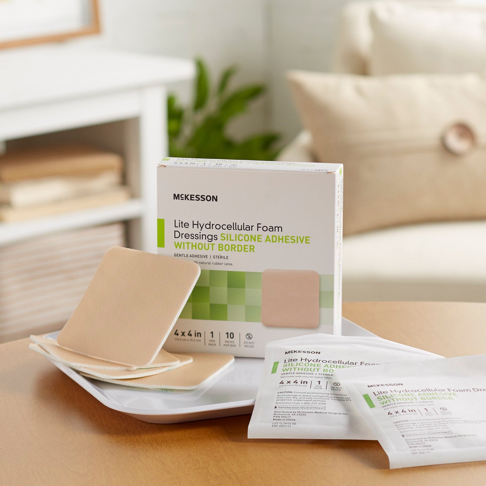 McKesson Lite Thin Silicone Foam Dressing