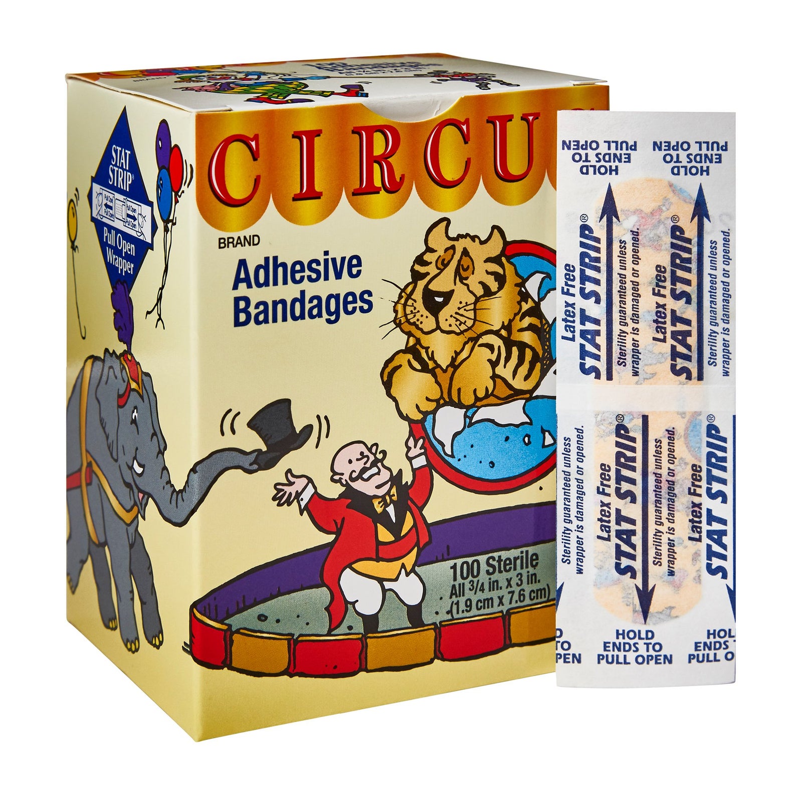 American White Cross Stat Strip Adhesive Strip