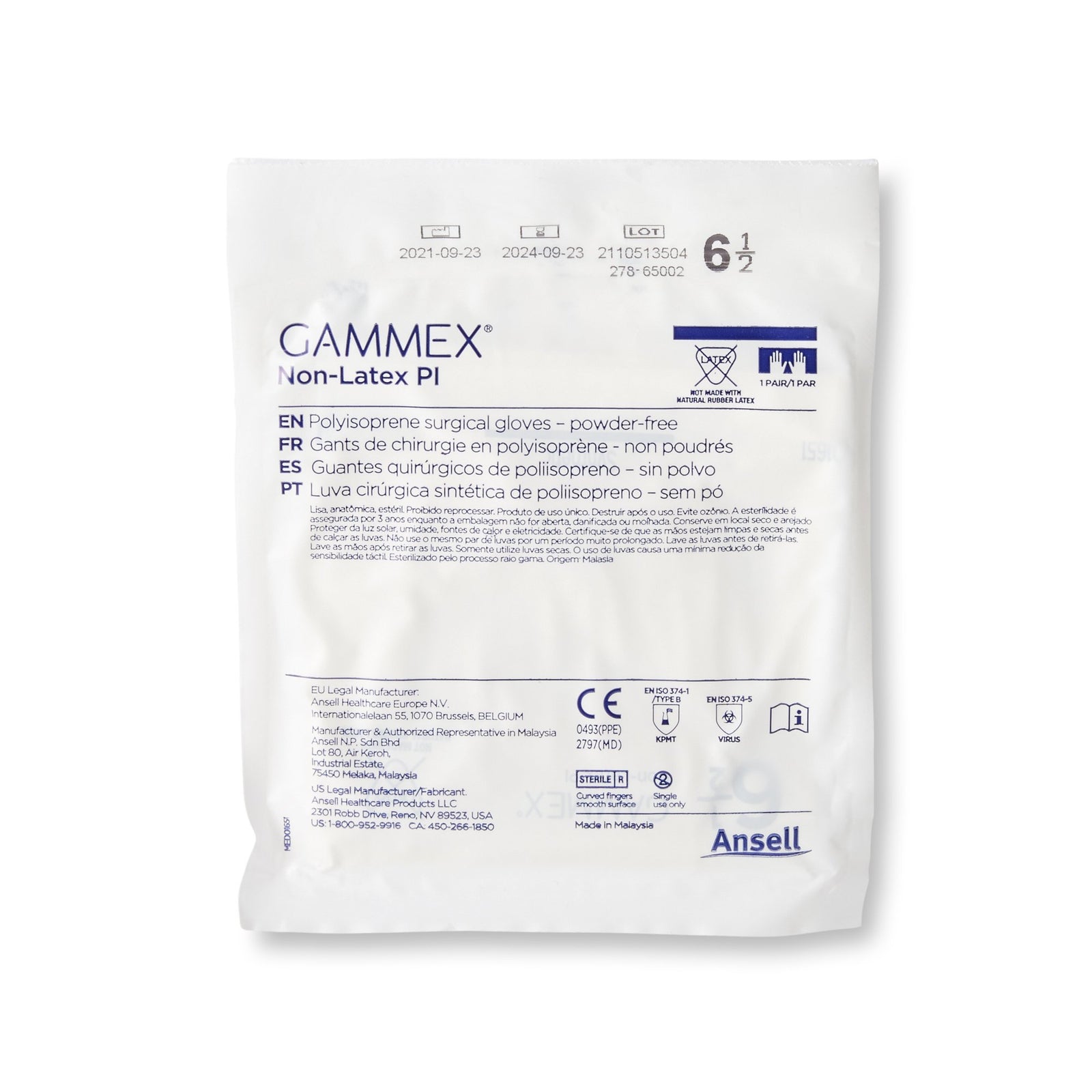 GAMMEX Non-Latex PI Surgical Glove
