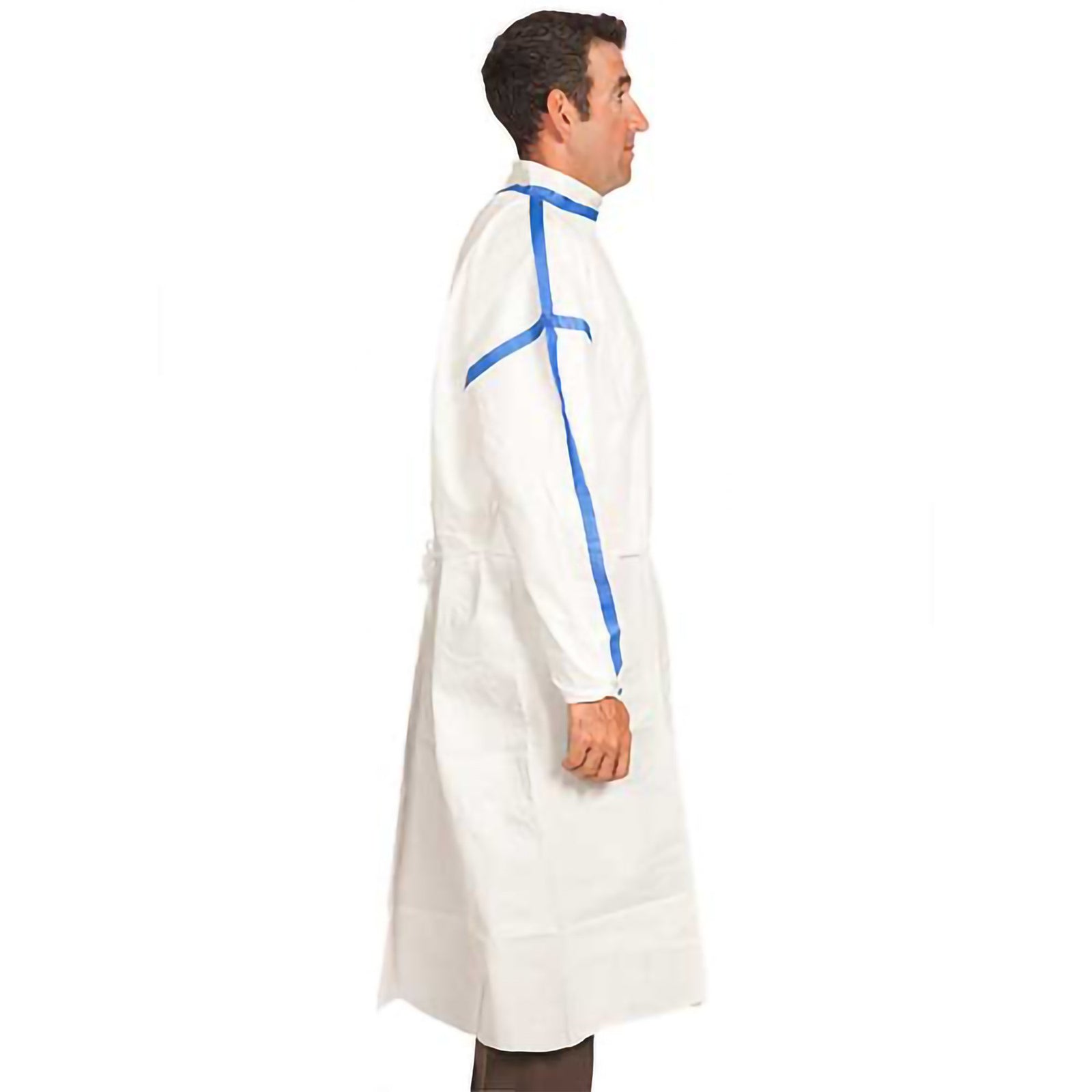 Chemotherapy Procedure Gown One Size Fits Most White Sterile Astm F739-12 Disposable