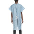 Patient Exam Gown One Size Fits Most Blue / White Print Reusable