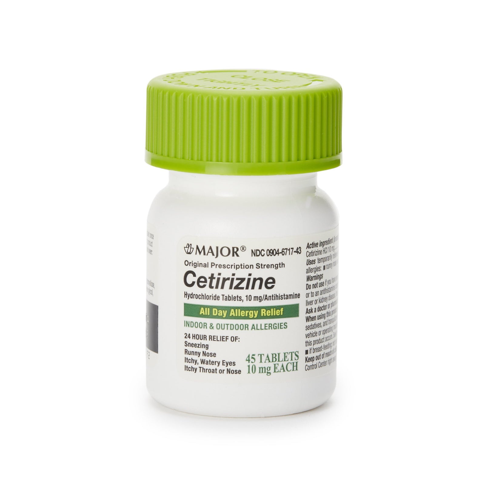 Major Cetirizine Antihistamine
