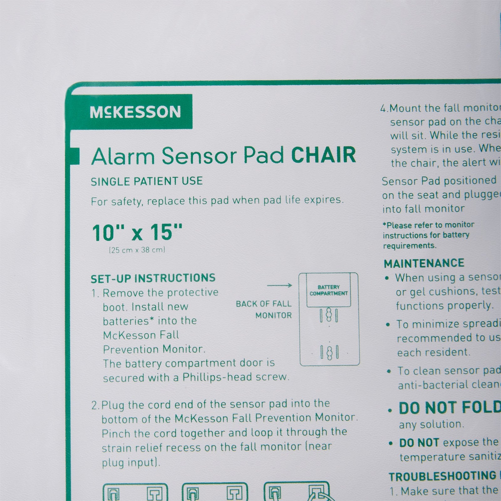 McKesson Brand Alarm Sensor Pad
