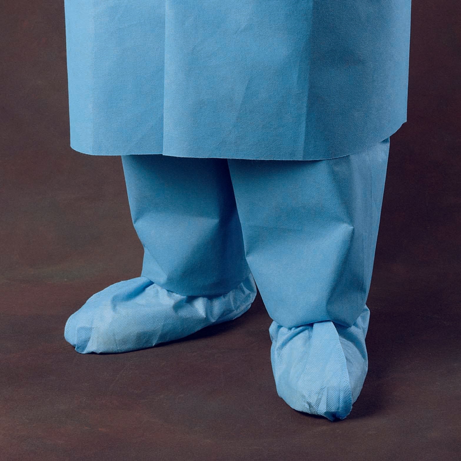 Shoe Cover One Size Fits Most Shoe High Without Tread Blue Nonsterile