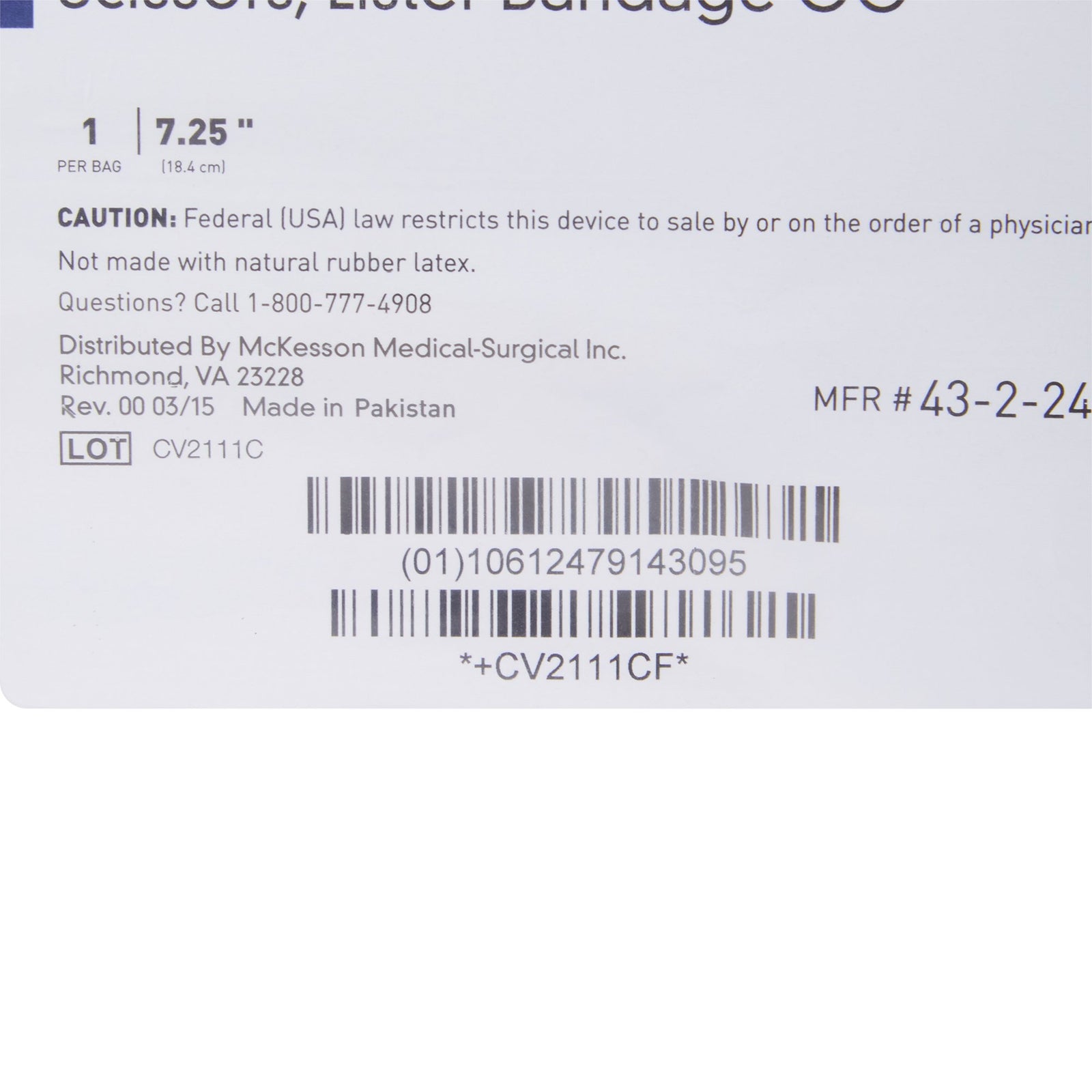 McKesson Bandage Scissors