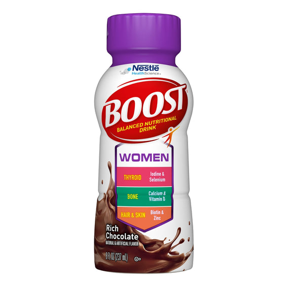 Nestle Healthcare Nutrition Boost Women, Oral Supplement, Very Vanilla Flavor