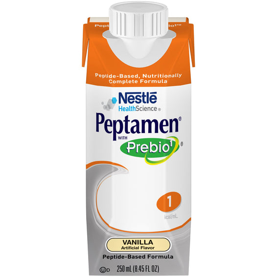 Peptamen® with Prebio 1™ Vanilla Oral Supplement / Tube Feeding Formula, 250 mL Carton