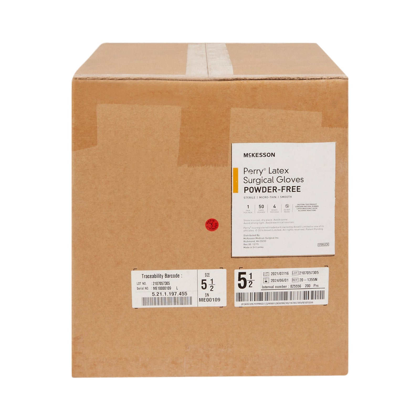 McKesson Perry Latex Standard Cuff Length Surgical Glove