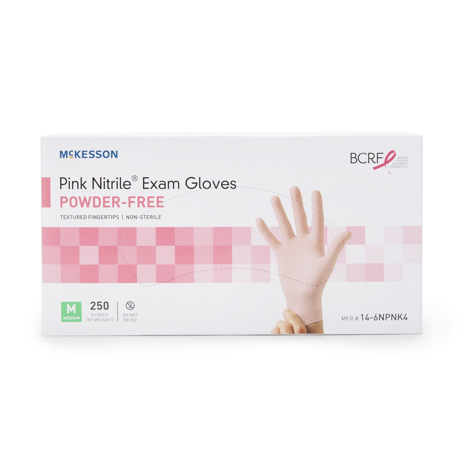 McKesson Pink Nitrile Nitrile Exam Glove