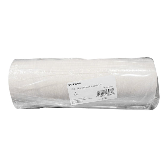 McKesson Orthopedic Felt Roll Adhesive, Non-Sterile, 1/4 inches x 6 inches x 2-1/2 yards