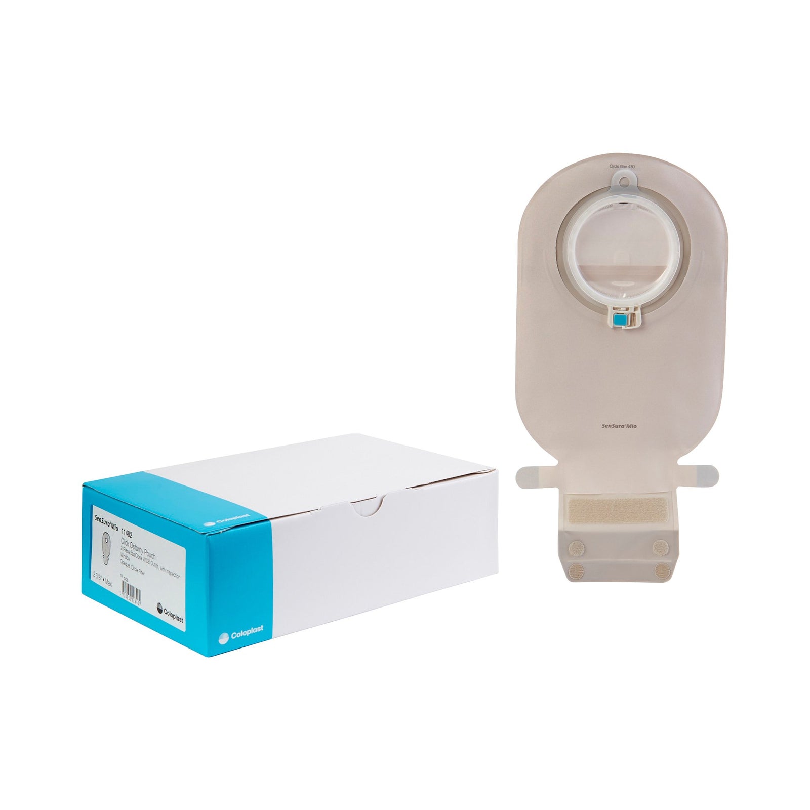 SenSura Mio Two-Piece Drainable Opaque Filtered Ostomy Pouch