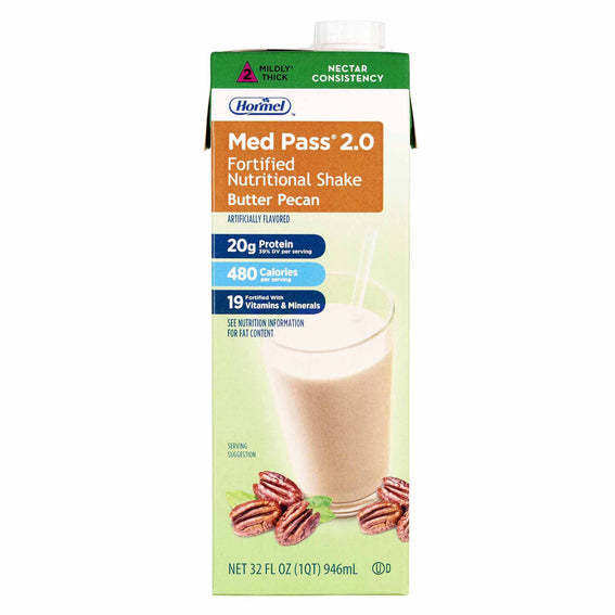 Med Pass® 2.0 Butter Pecan Oral Supplement, 32 oz. Carton