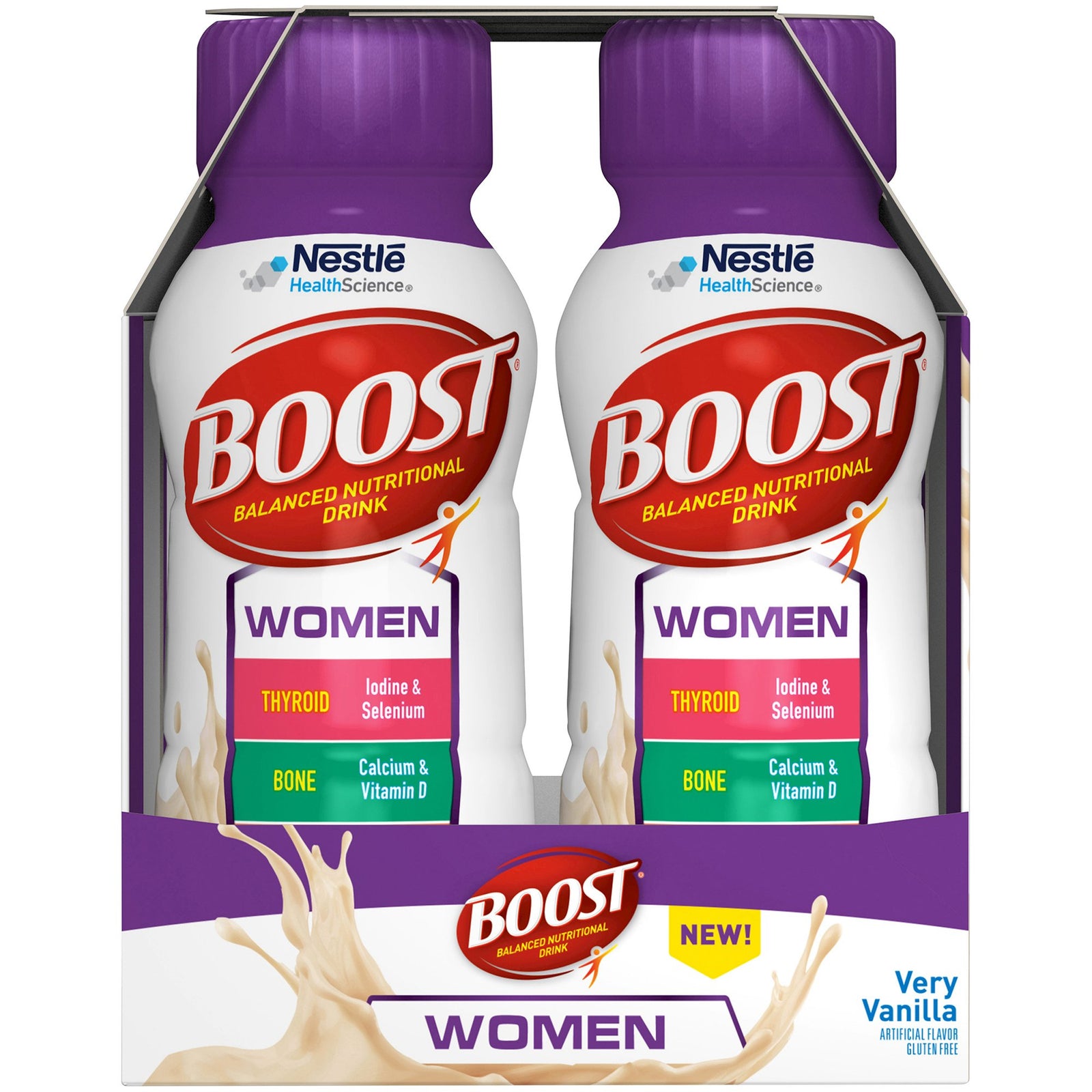 Nestle Healthcare Nutrition Boost Women, Oral Supplement, Very Vanilla Flavor