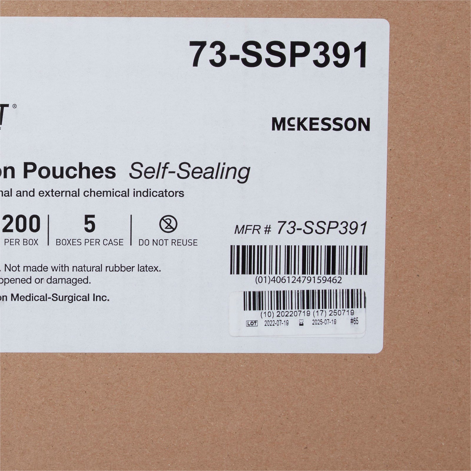 McKesson Argent Sure-Check Sterilization Pouch